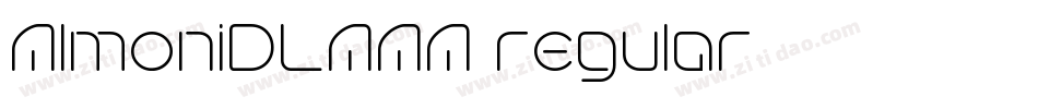 AlmoniDLAAA regular字体转换